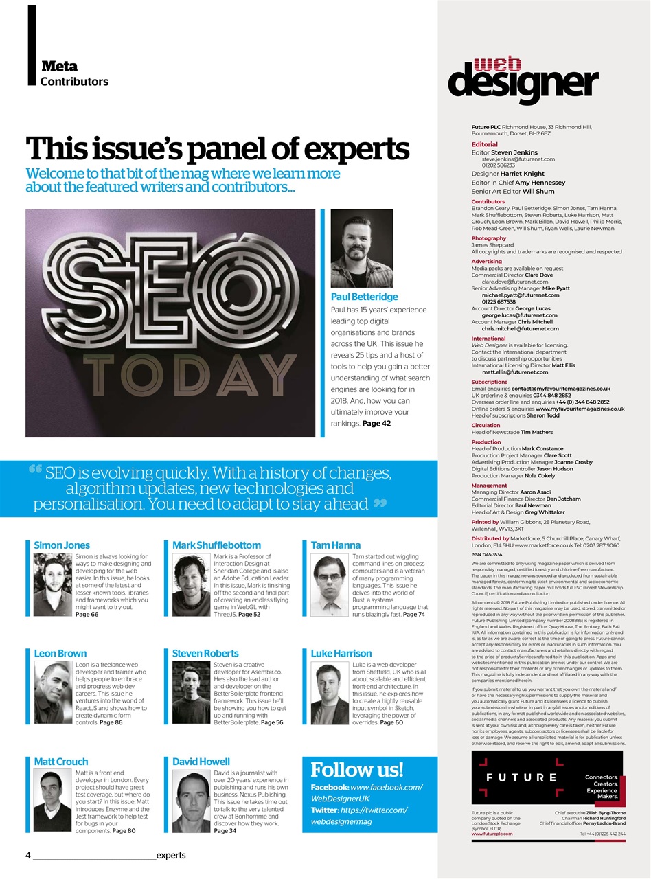 Web Designer Preview Pages