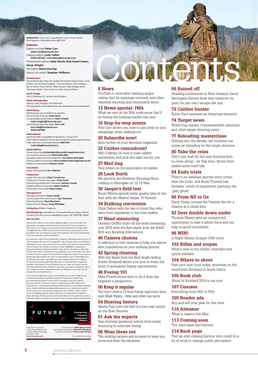 Sporting Rifle Preview Pages