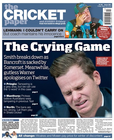 The Cricket Paper issue 30th March 2018