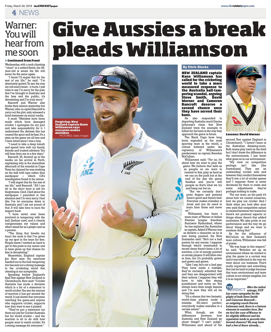 The Cricket Paper Preview Pages
