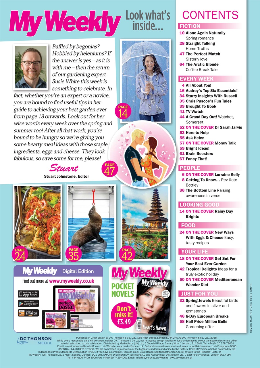 My Weekly Preview Pages