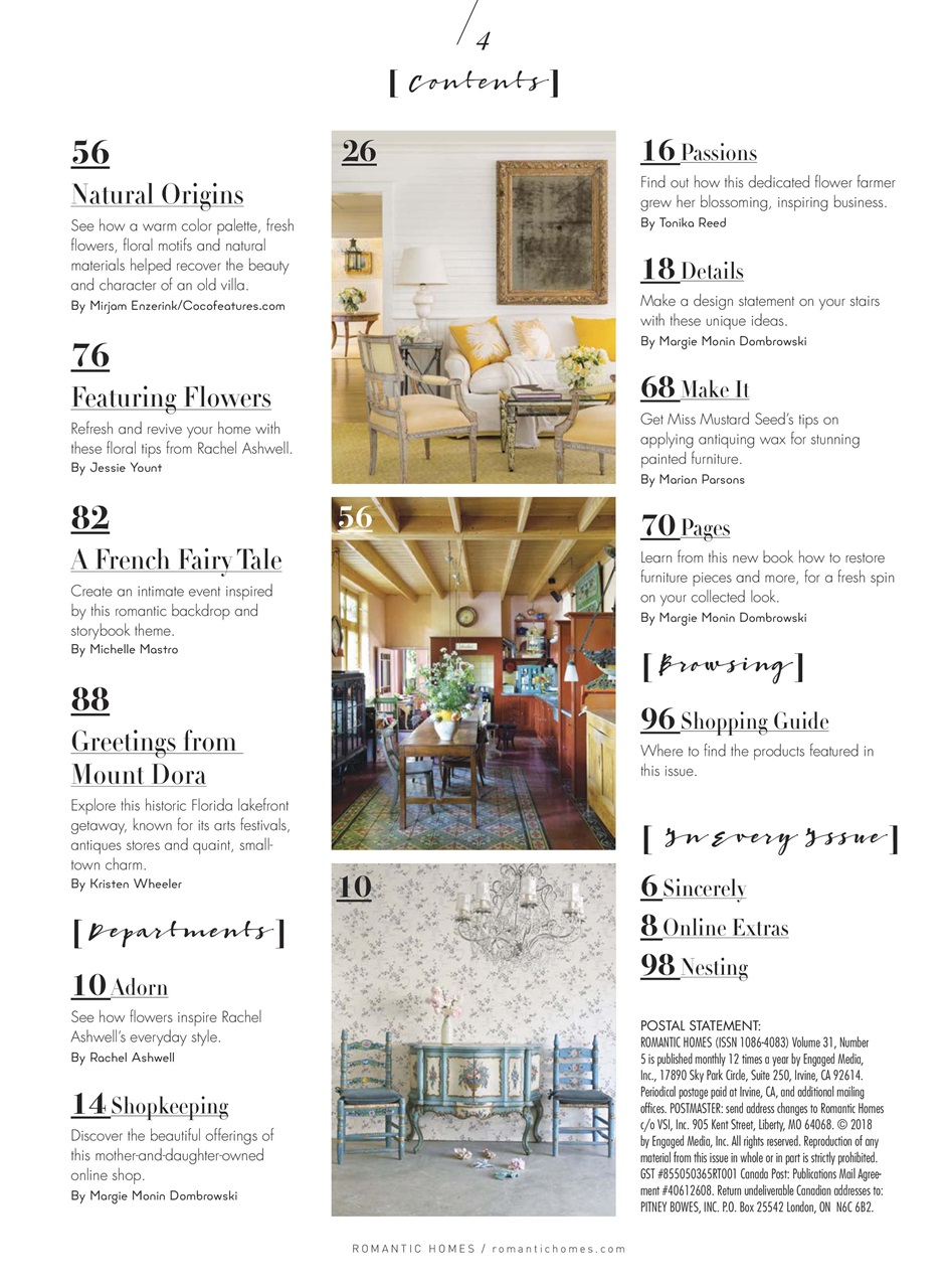 Romantic Homes Preview Pages