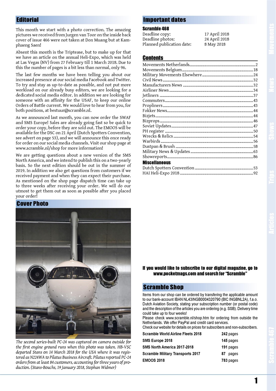 Scramble Magazine Preview Pages