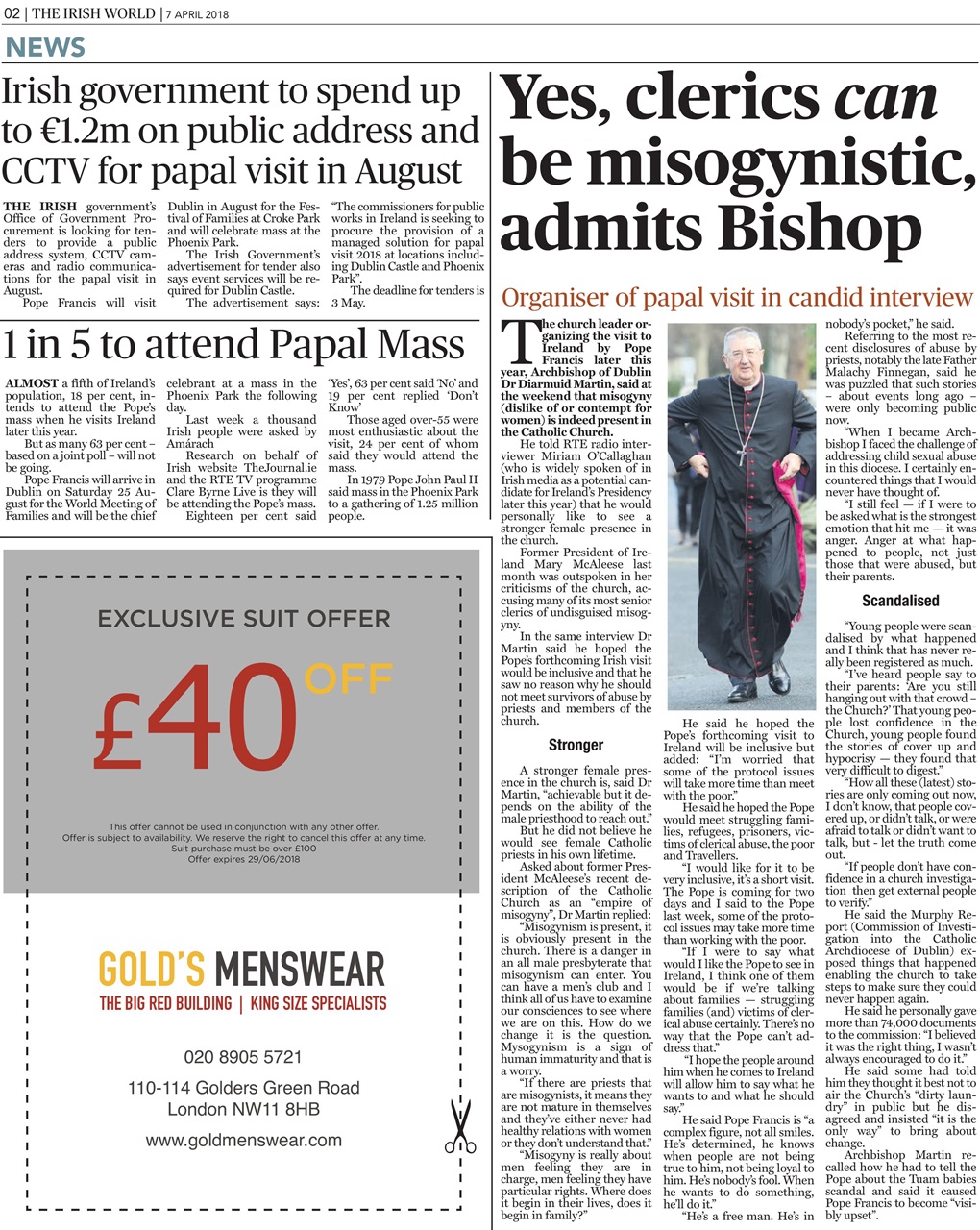 Irish World Preview Pages