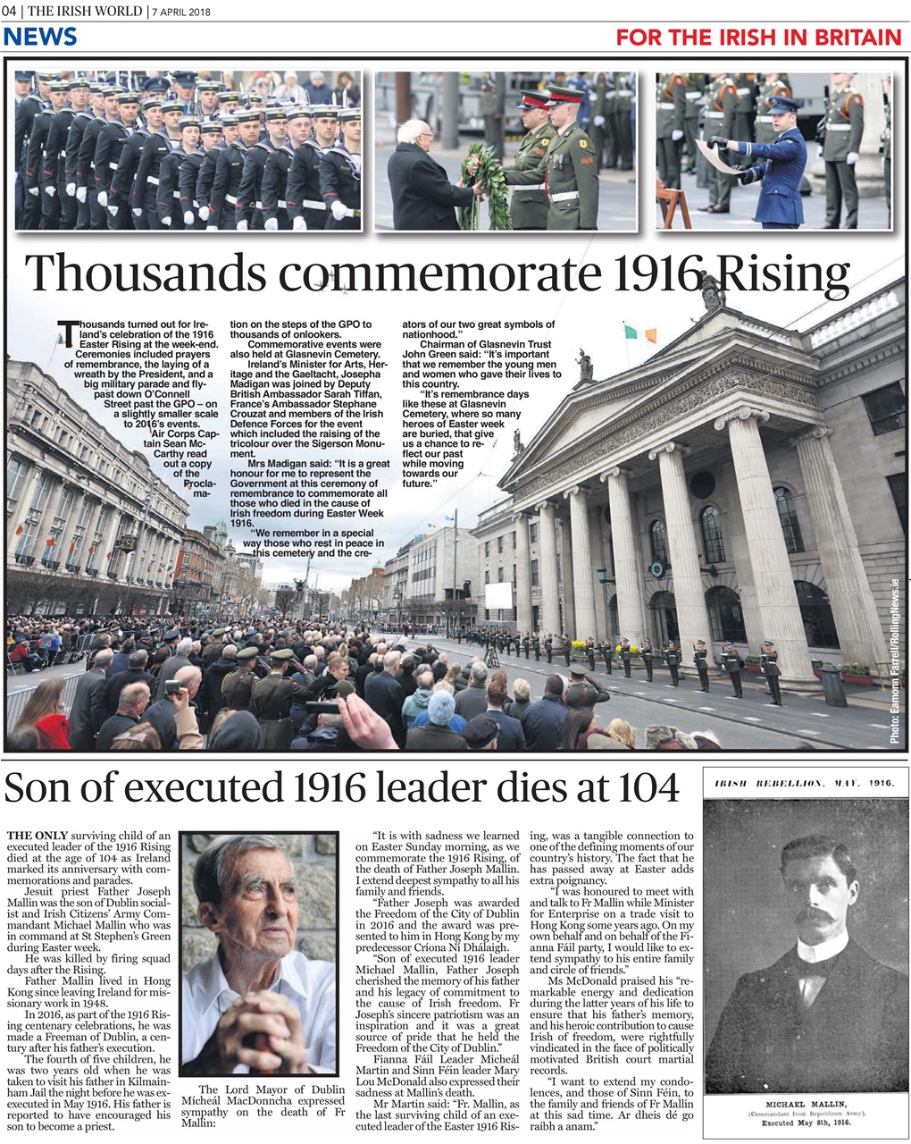 Irish World Preview Pages