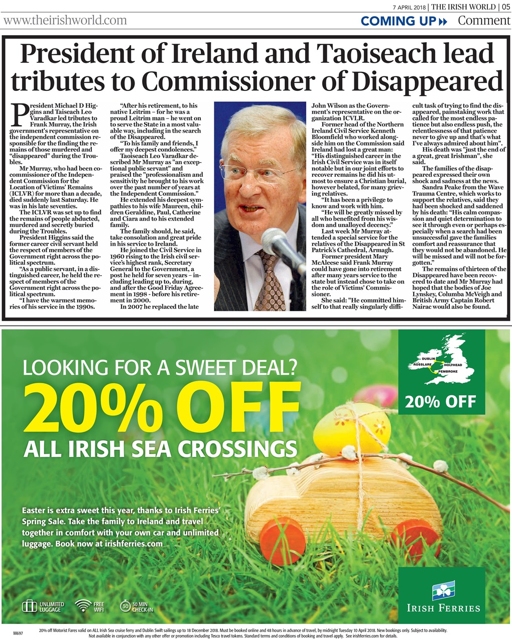 Irish World Preview Pages