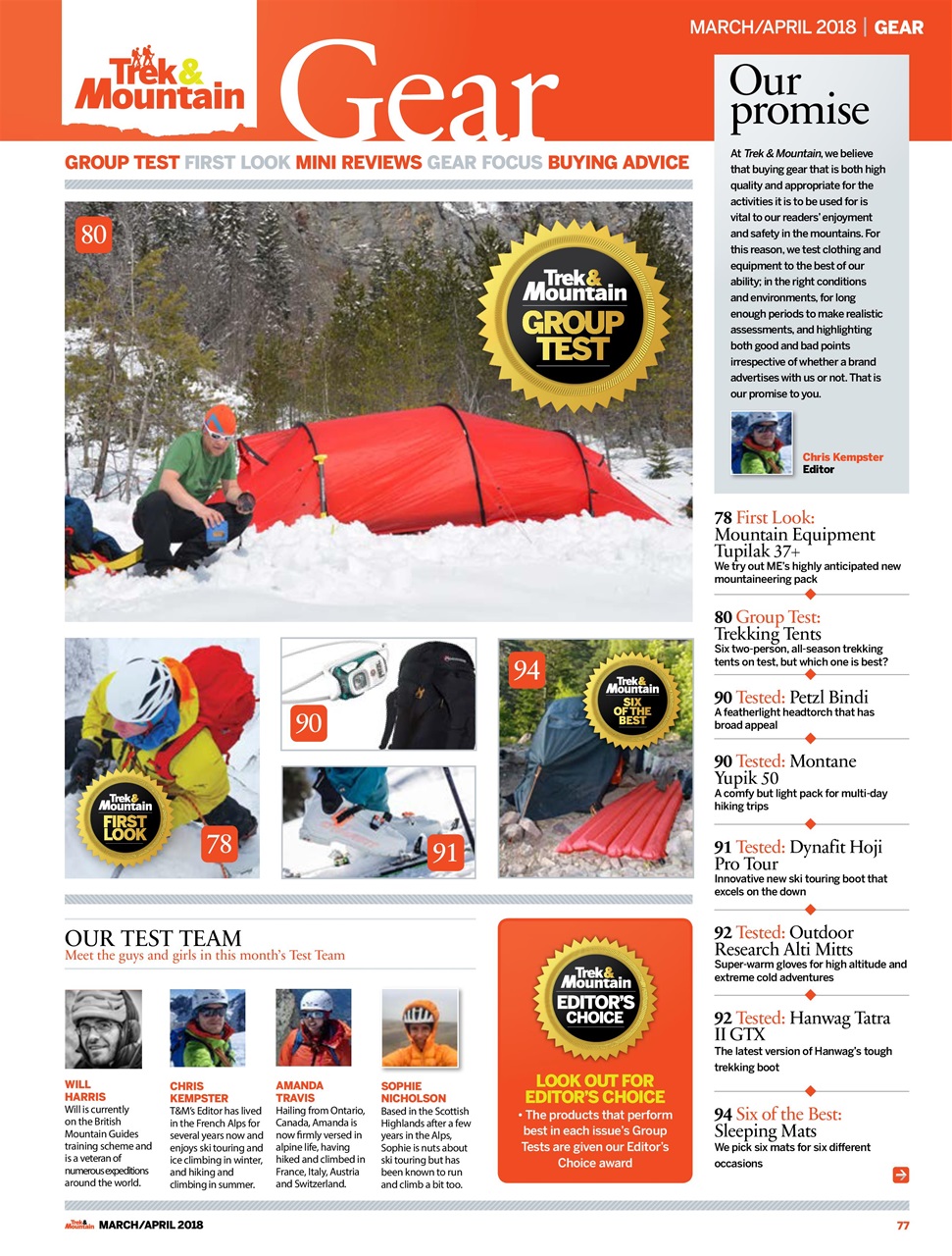 Trek & Mountain Magazine Preview Pages