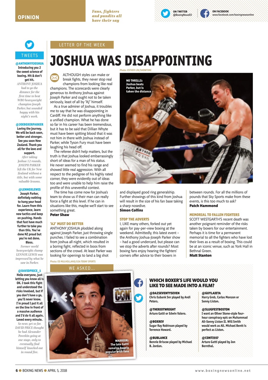 Boxing News Preview Pages