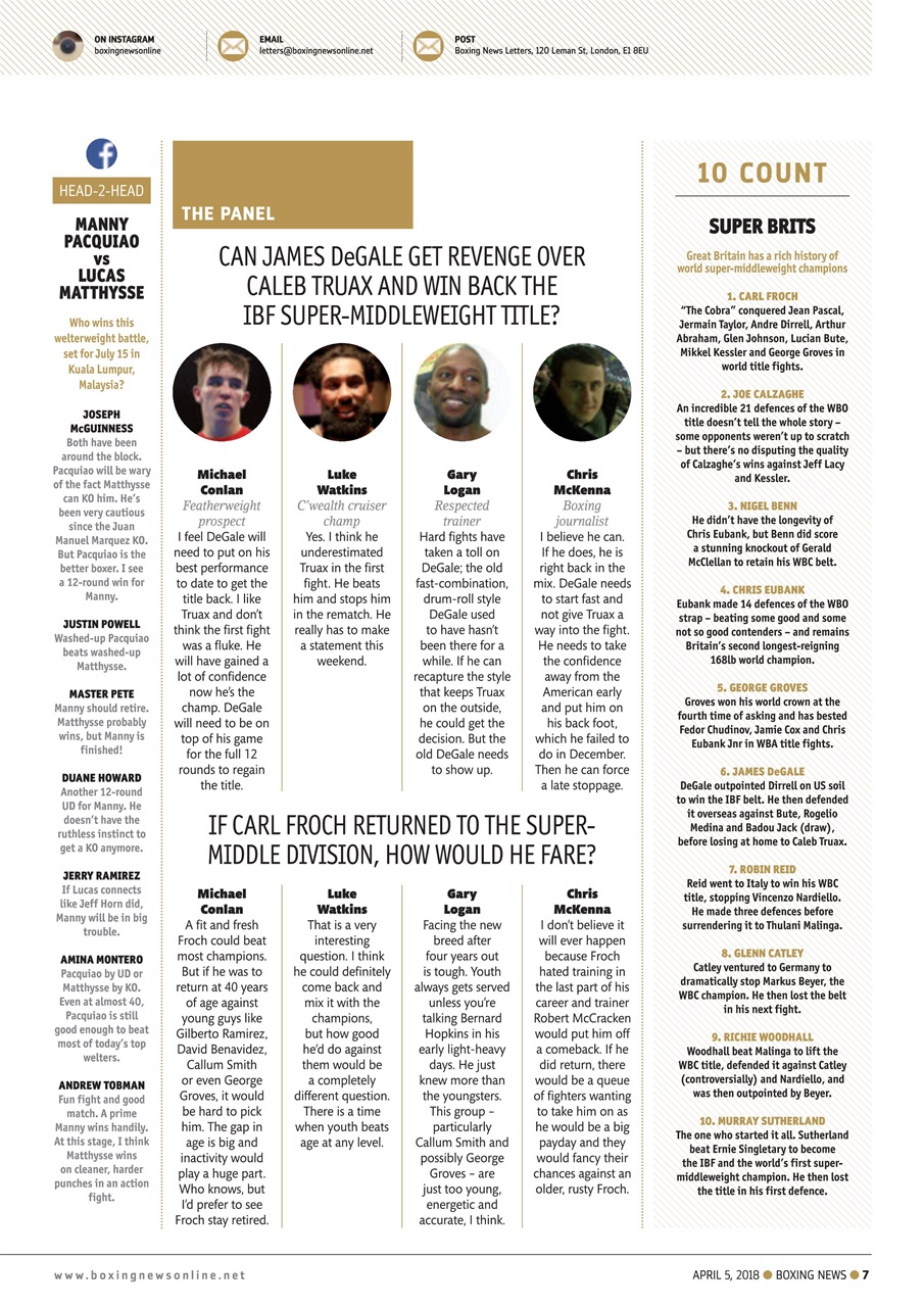Boxing News Preview Pages
