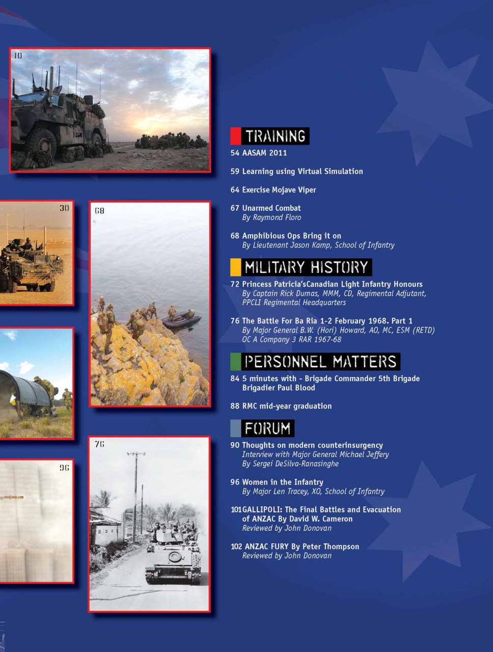Australian Infantry Magazine Preview Pages