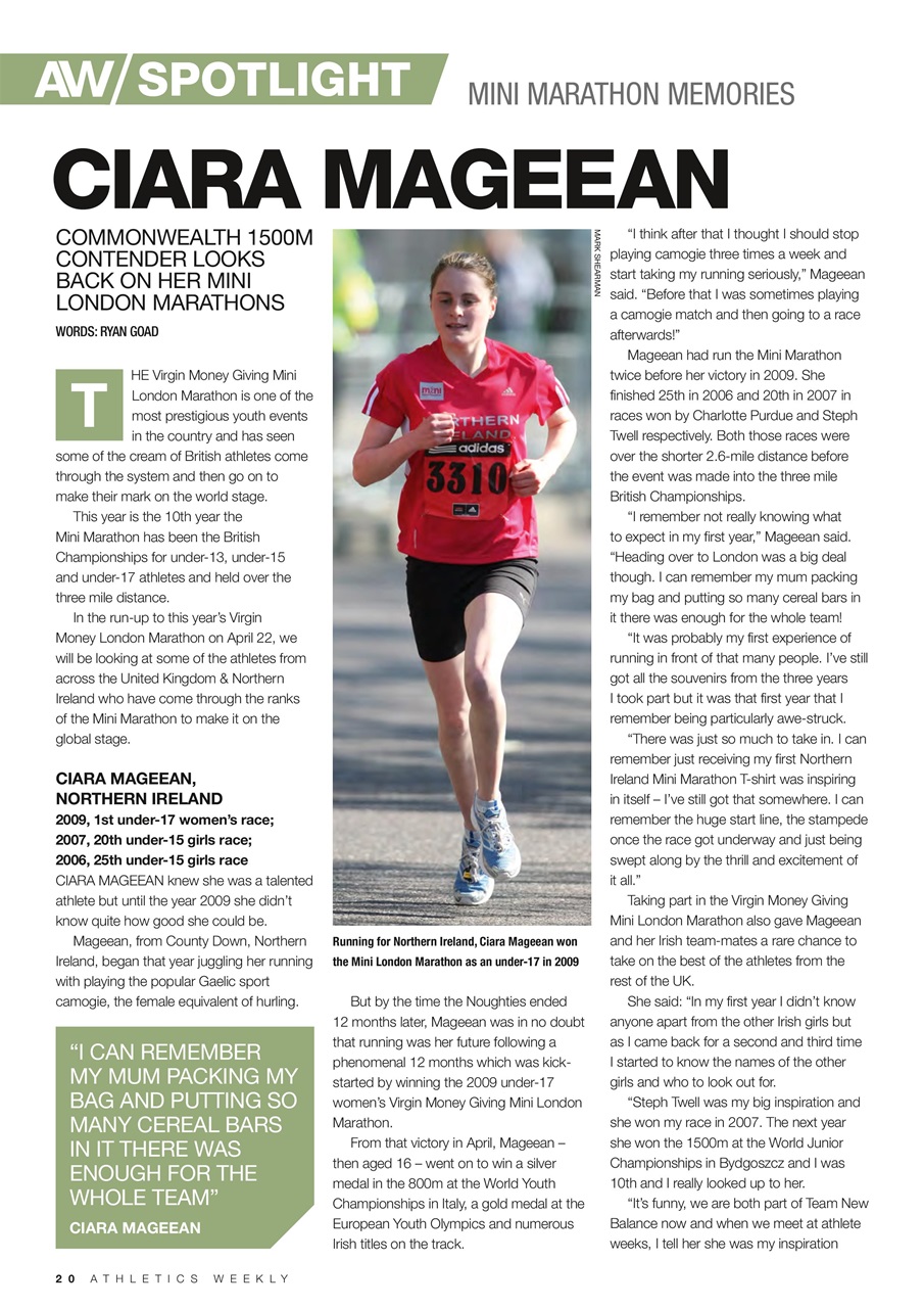 AW – Athletics Weekly Magazine Preview Pages