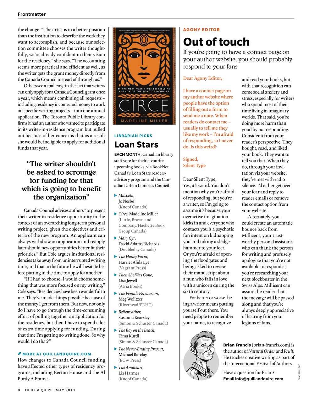 Quill & Quire Preview Pages