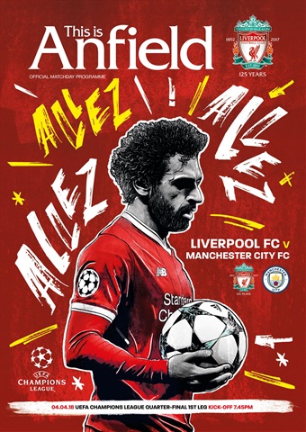 Liverpool FC Programmes issue vs Manchester City CL 17/18