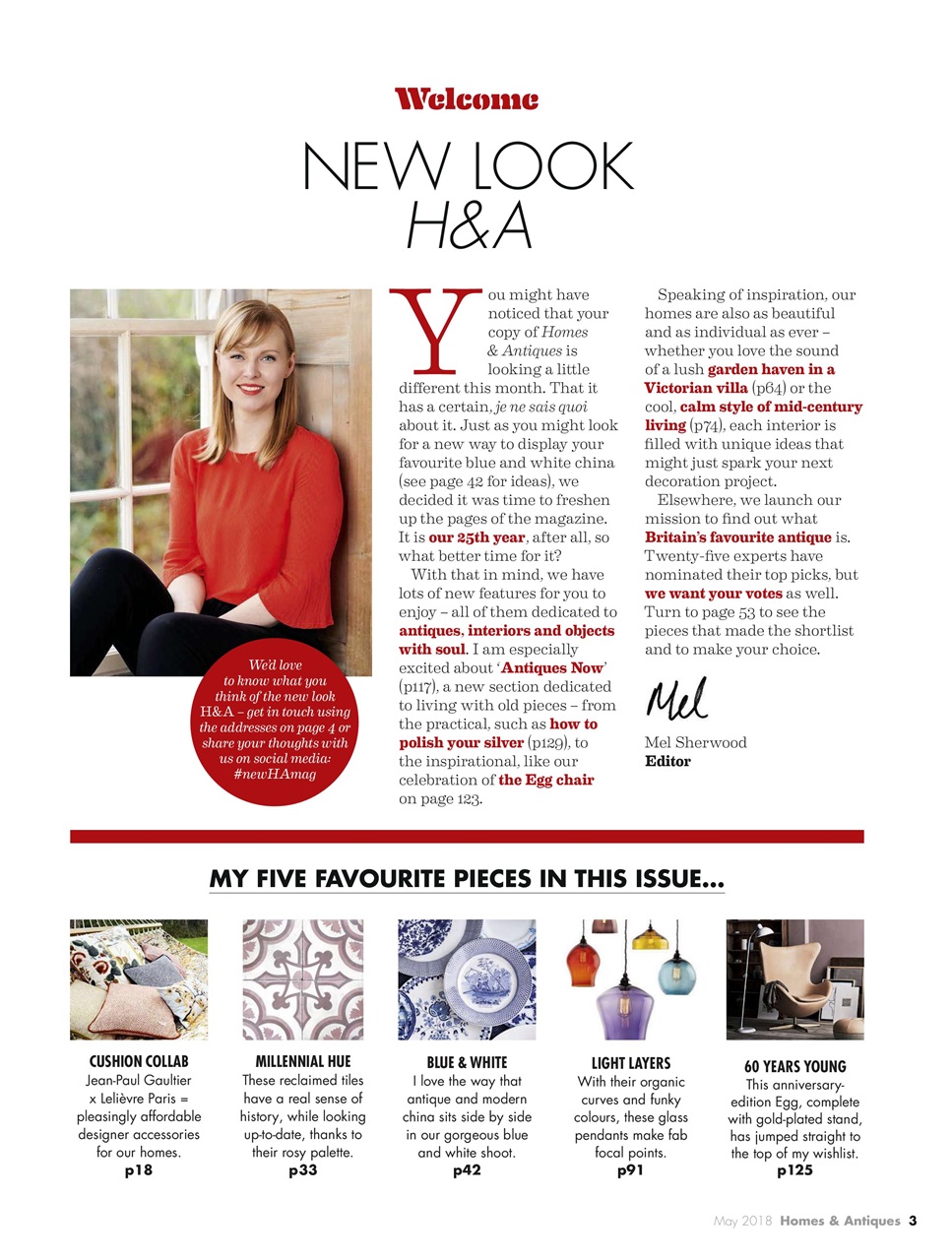Homes & Antiques Magazine Preview Pages