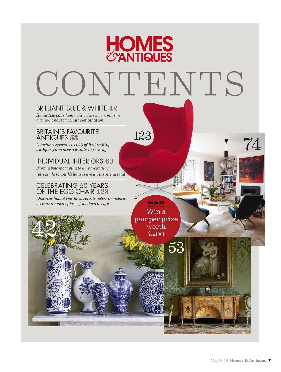 Homes & Antiques Magazine Preview Pages