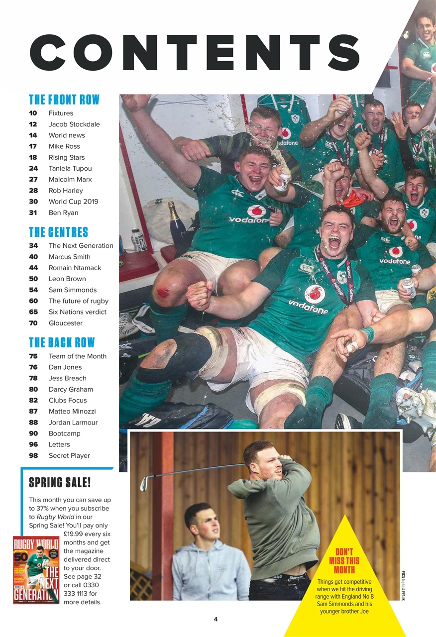 Rugby World Preview Pages