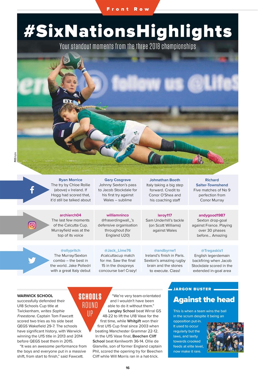 Rugby World Preview Pages