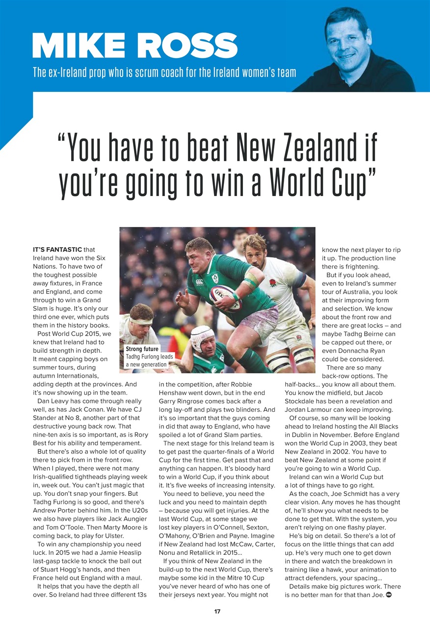Rugby World Preview Pages