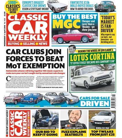 Classic Car Weekly issue 4th April 2018