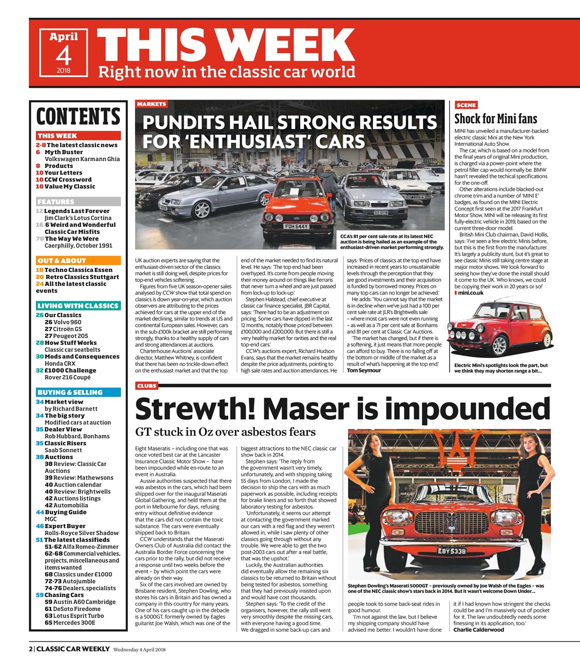 Classic Car Weekly Preview Pages