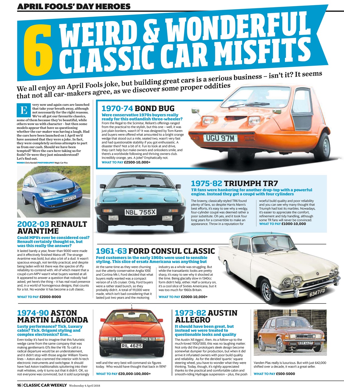 Classic Car Weekly Preview Pages
