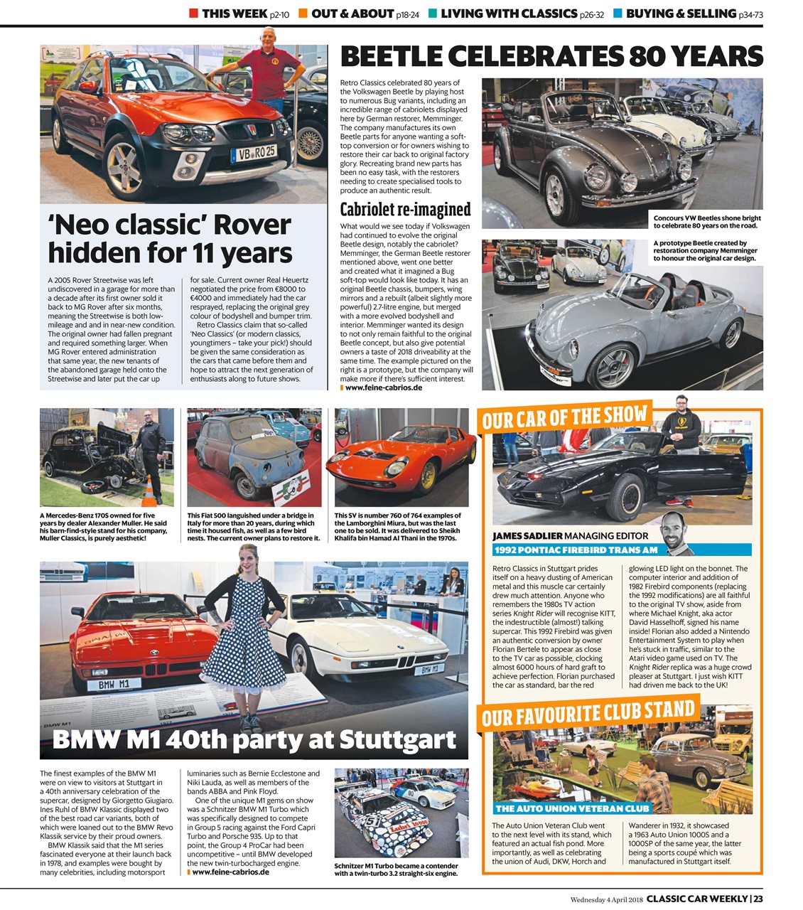 Classic Car Weekly Preview Pages
