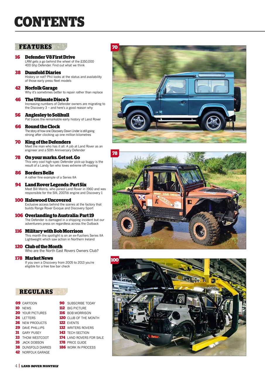 Land Rover Monthly Preview Pages