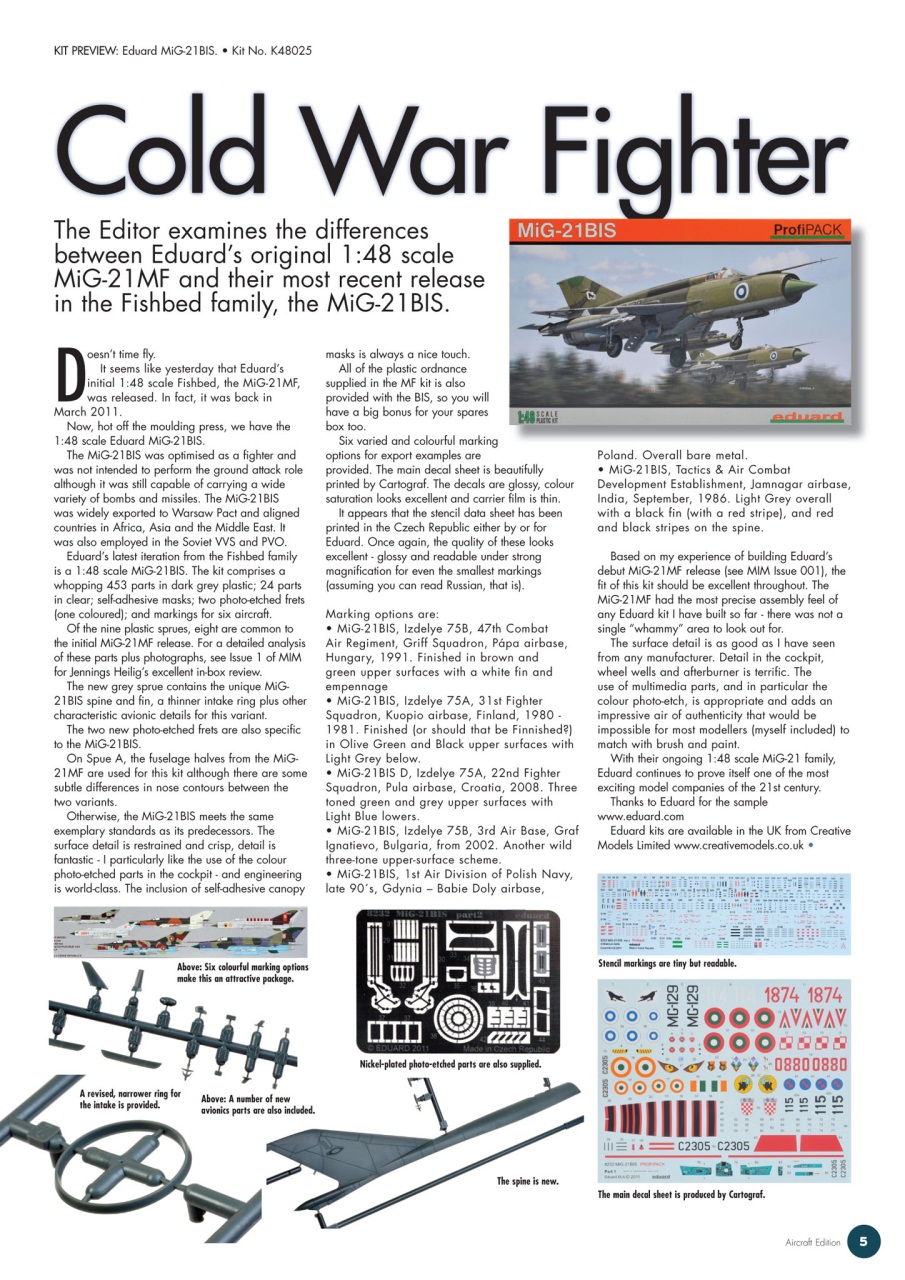 MIM: Aircraft Edition Preview Pages