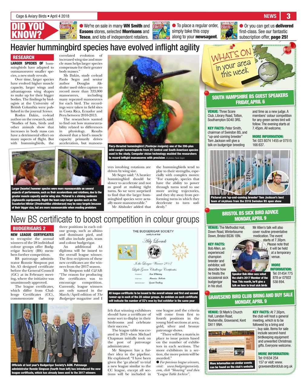 Cage & Aviary Birds Preview Pages