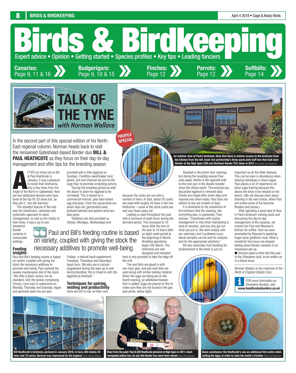 Cage & Aviary Birds Preview Pages