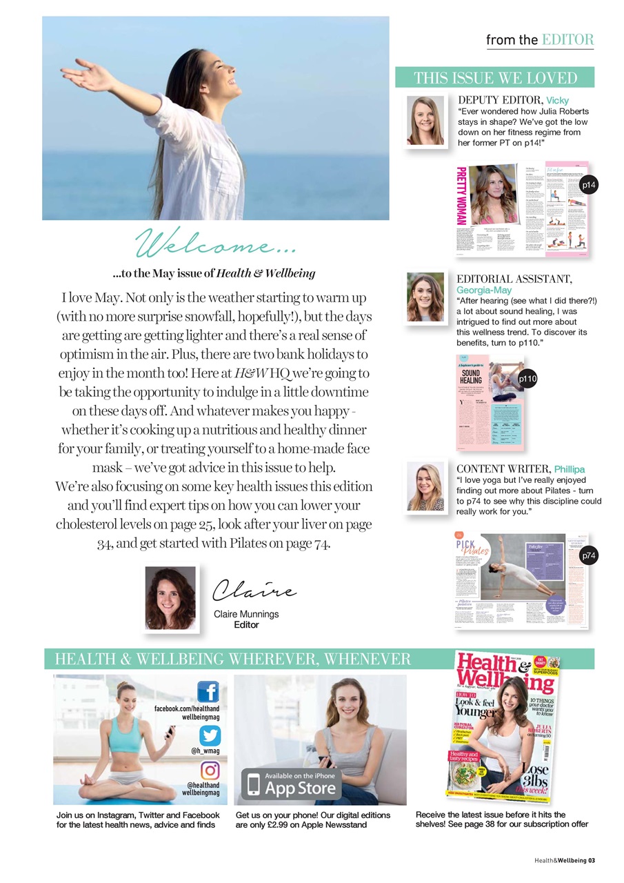 Health & Wellbeing Preview Pages