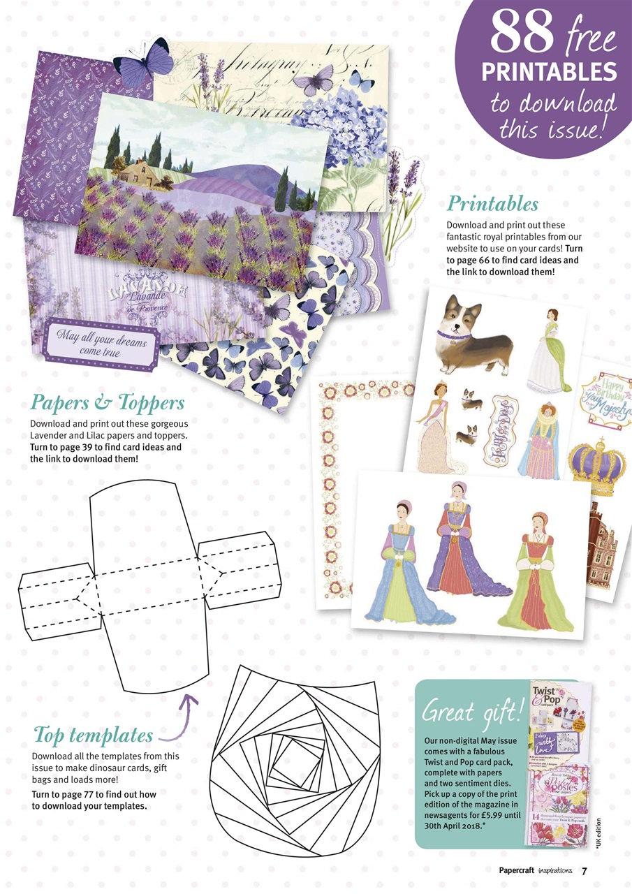 Papercraft Inspirations Preview Pages