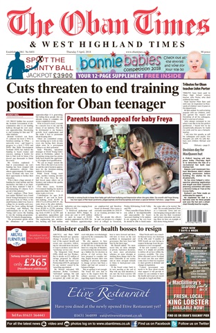 The Oban Times & Lochaber Times issue 5 April 2018