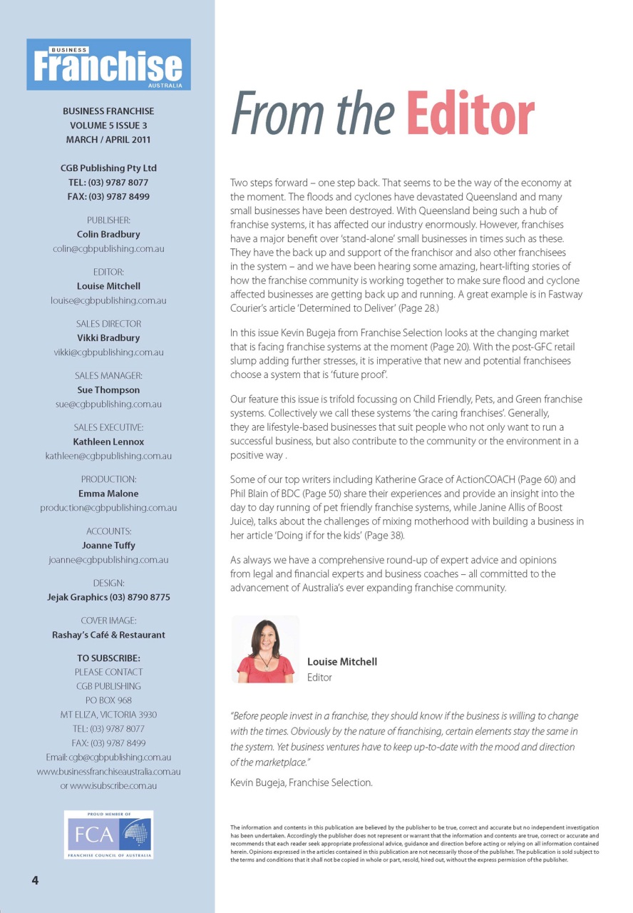 Business Franchise Australia&NZ Preview Pages