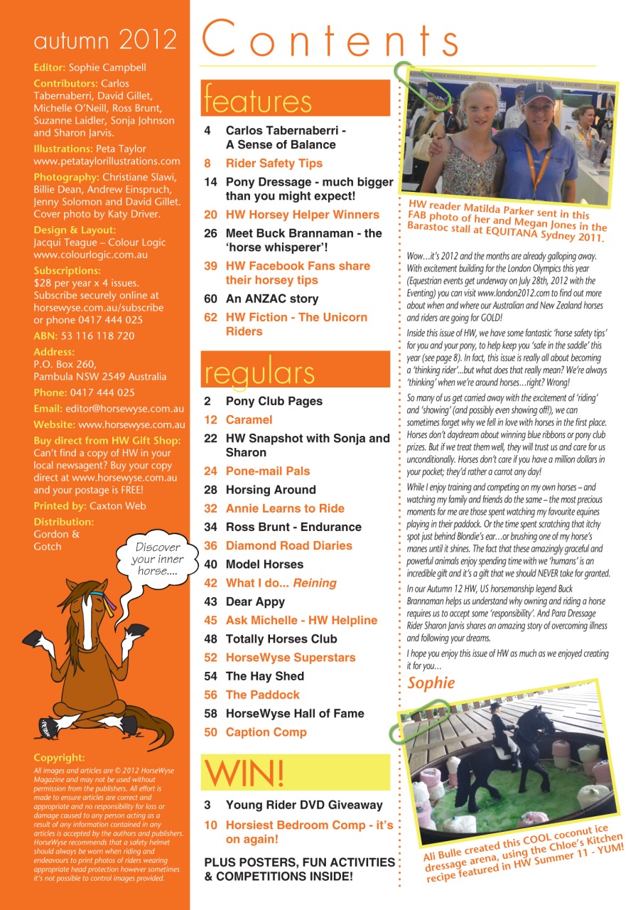 HorseWyse Magazine Preview Pages