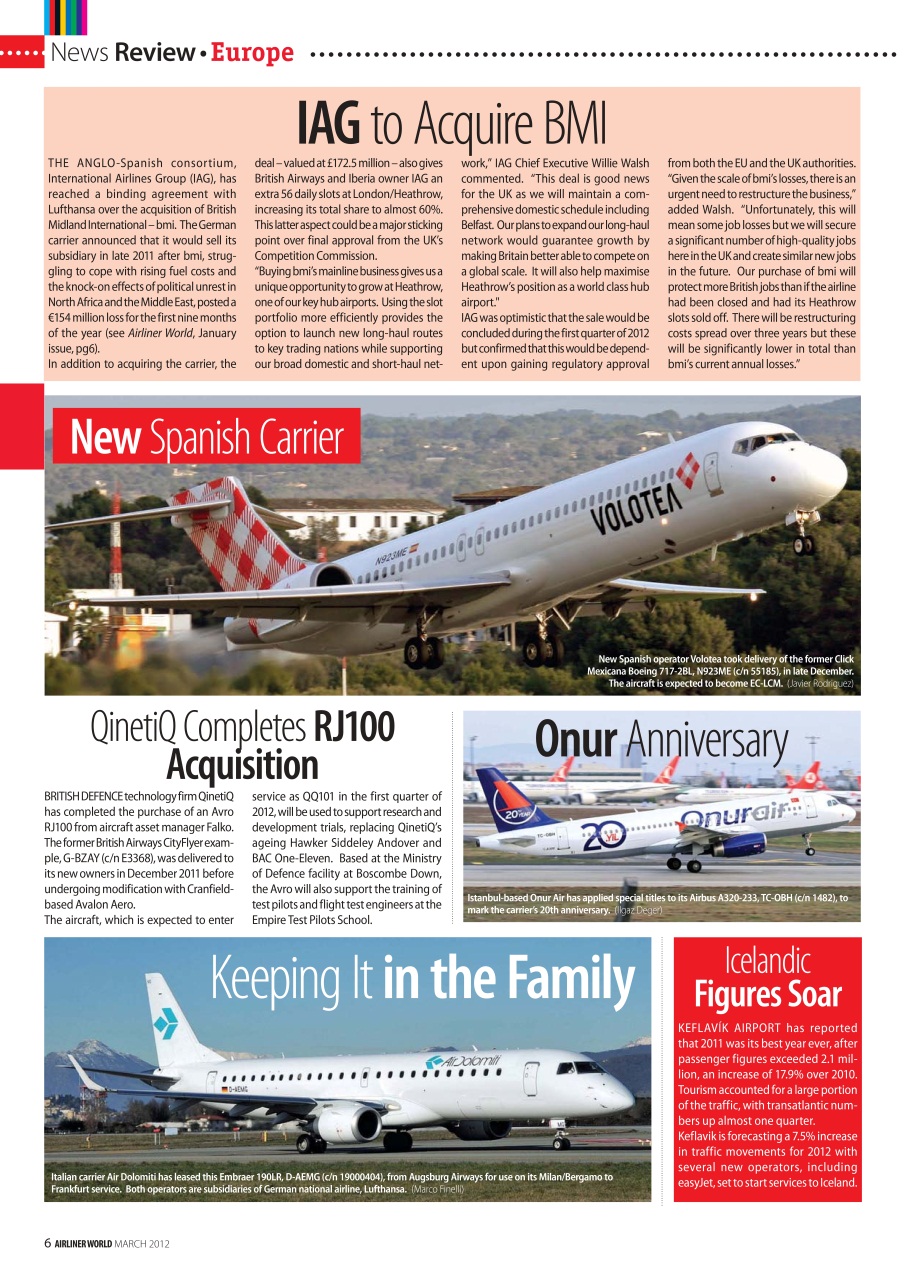 Airliner World Preview Pages