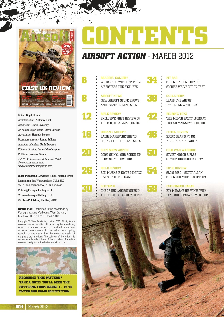 Airsoft Action Preview Pages