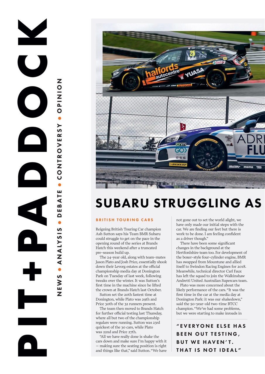 Autosport Preview Pages