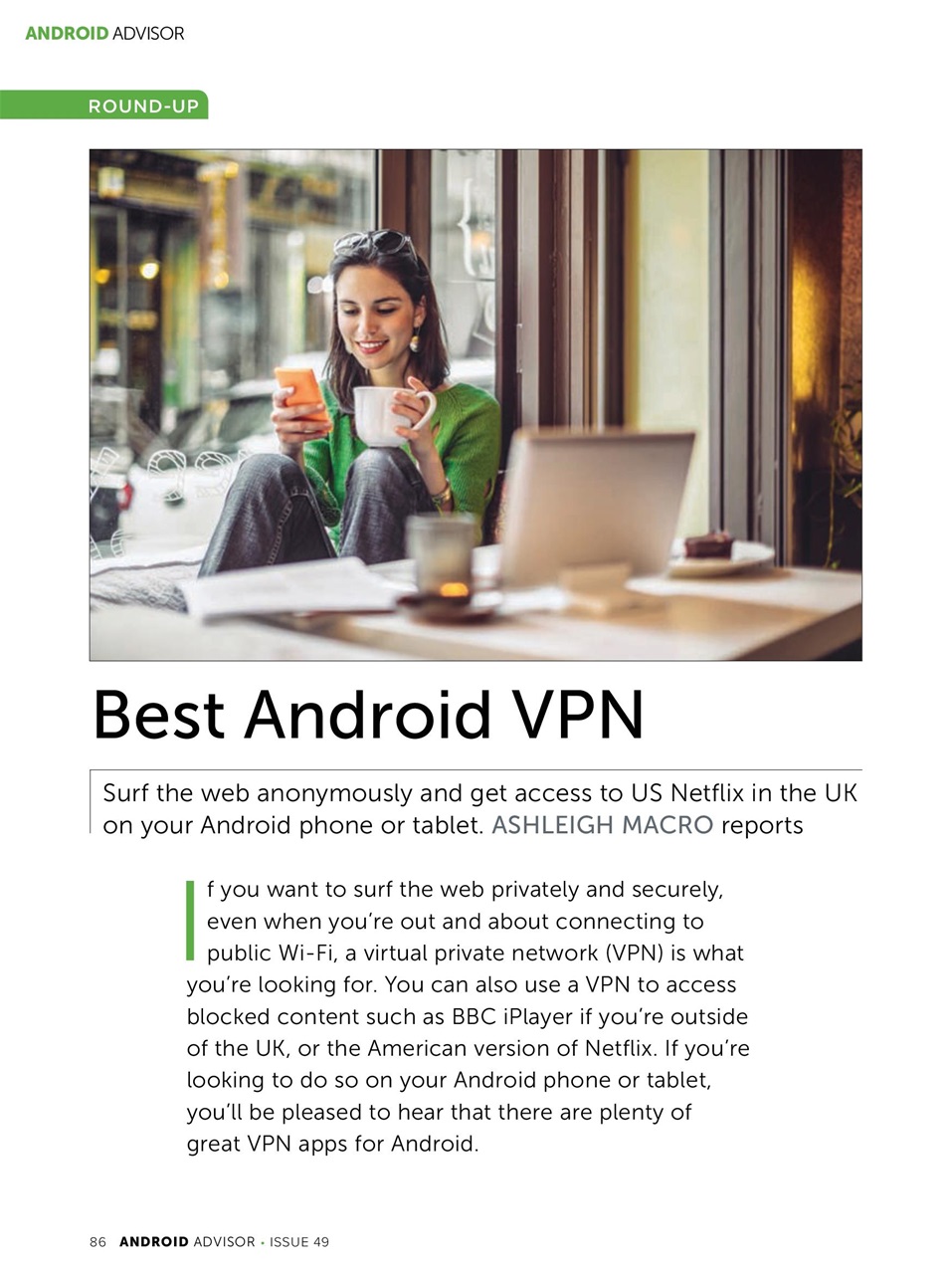 Android Advisor Preview Pages