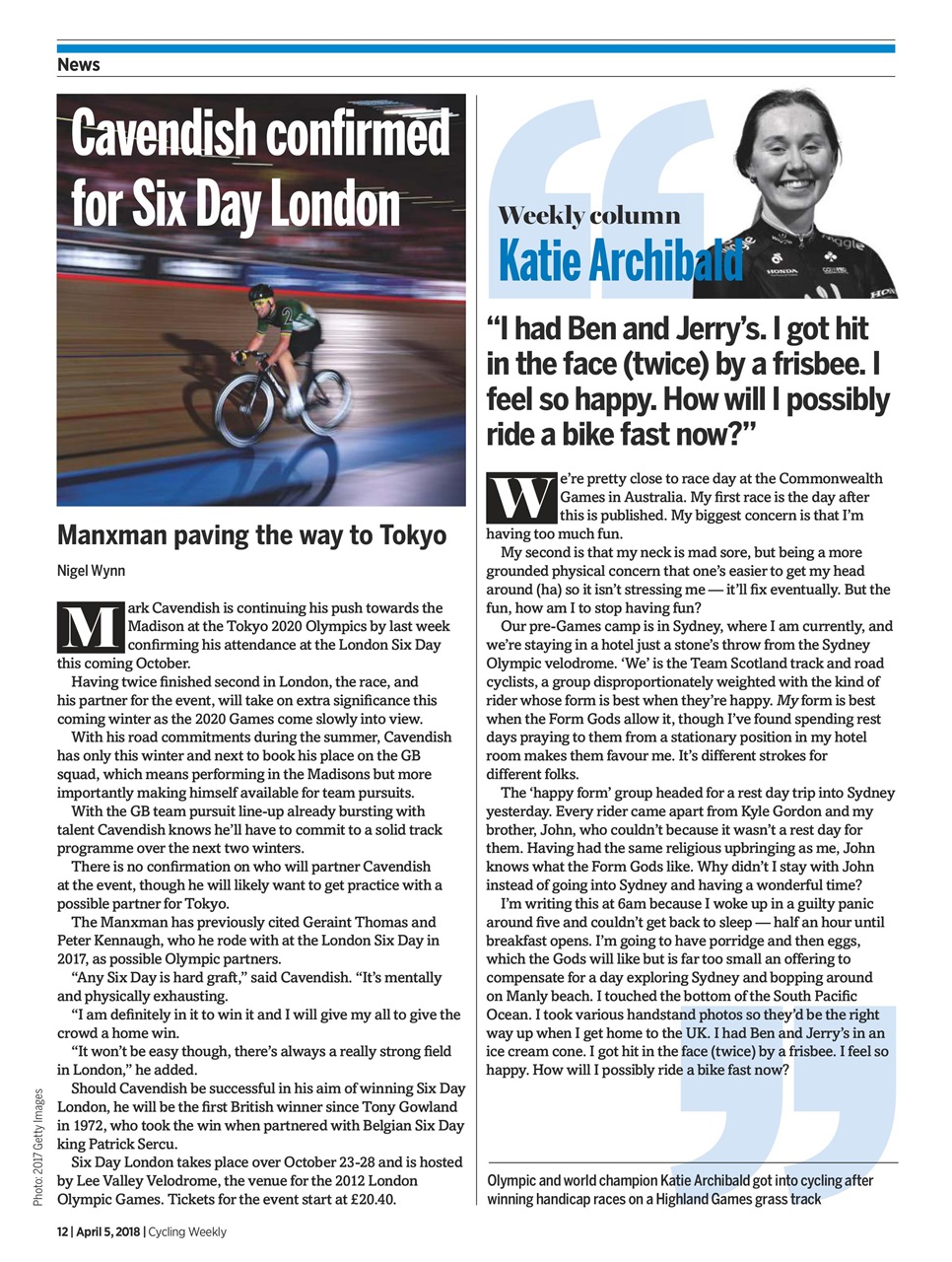 Cycling Weekly Preview Pages