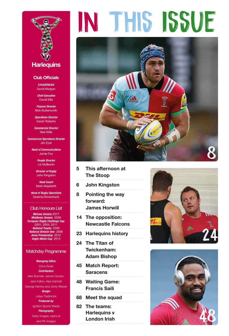 Harlequins Preview Pages