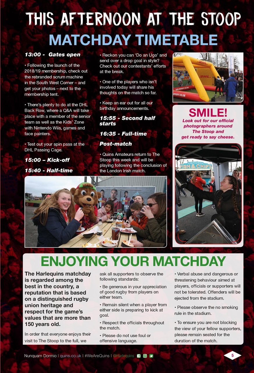 Harlequins Preview Pages