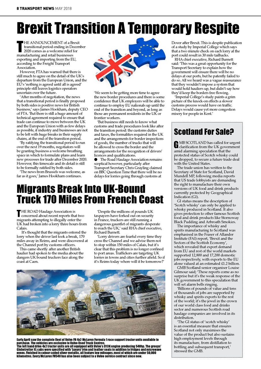 Transport News Preview Pages