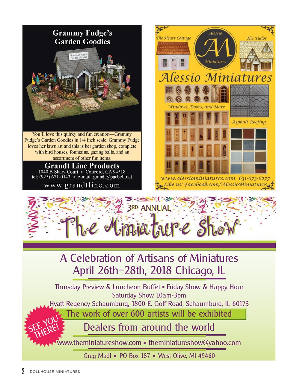 Dollhouse Miniatures Preview Pages