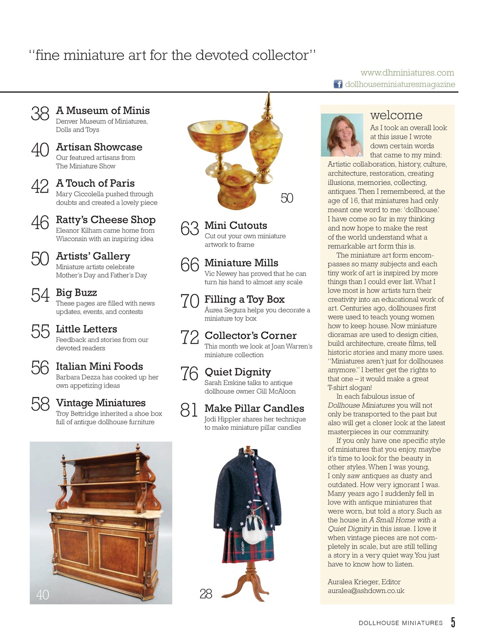 Dollhouse Miniatures Preview Pages