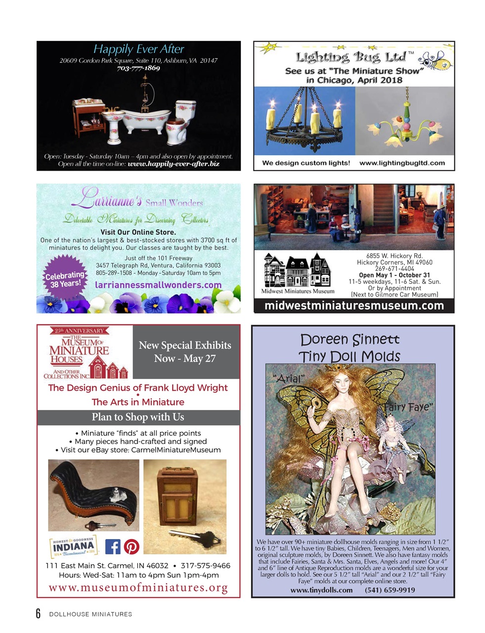 Dollhouse Miniatures Preview Pages