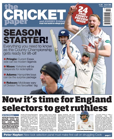 The Cricket Paper issue 6th April 2018