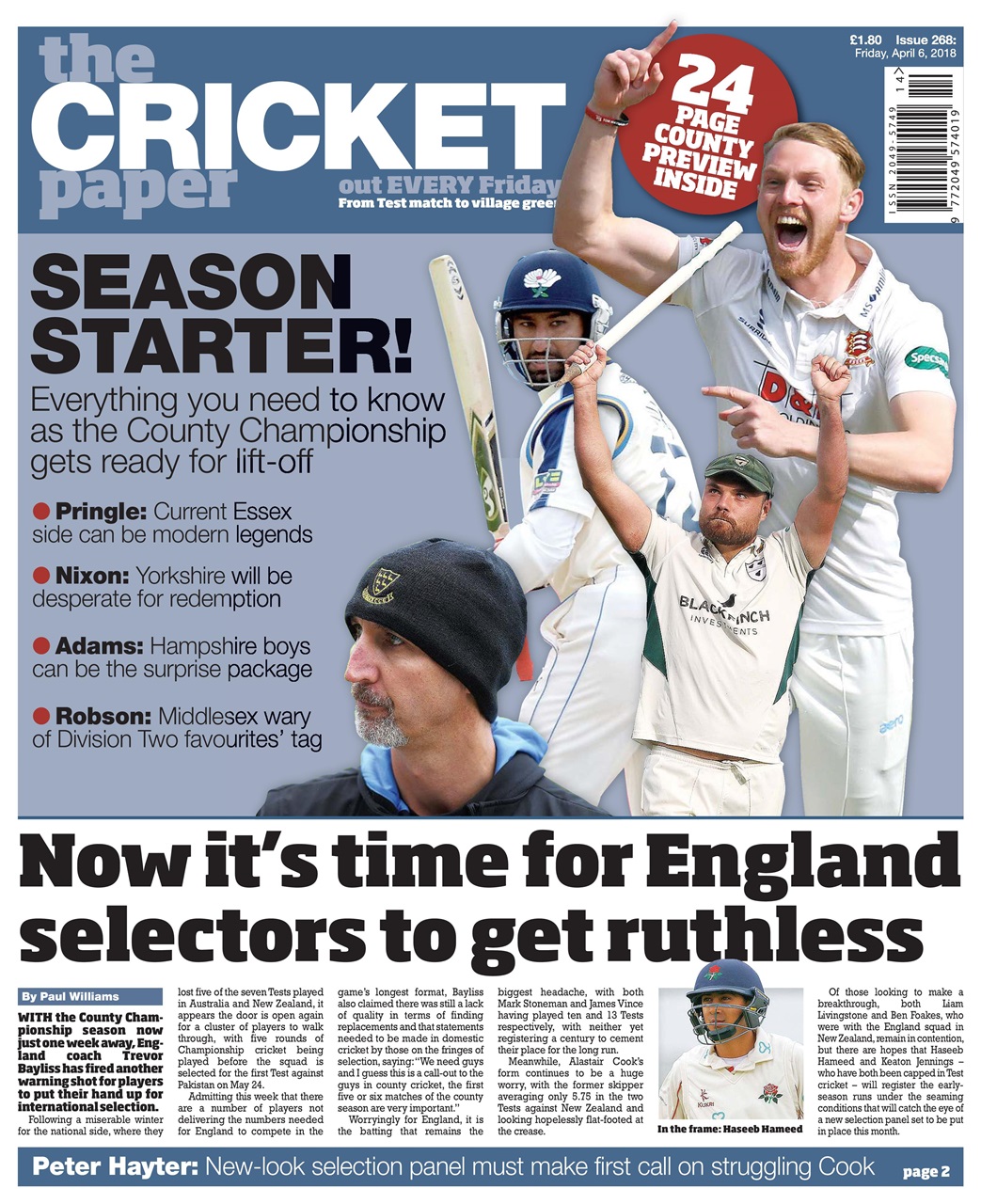 The Cricket Paper Preview Pages