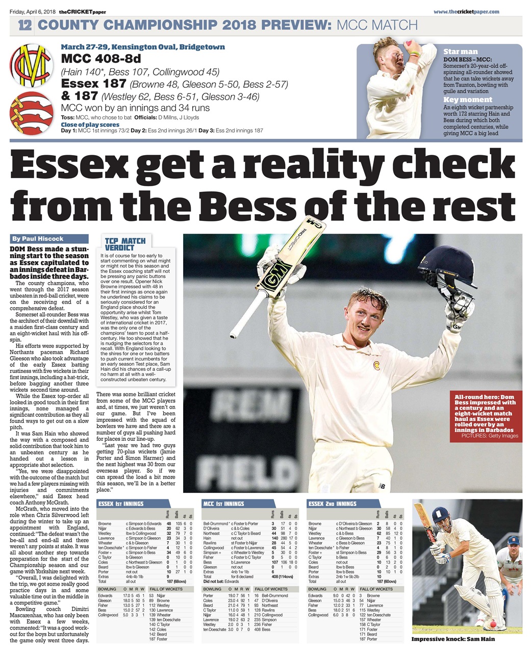 The Cricket Paper Preview Pages