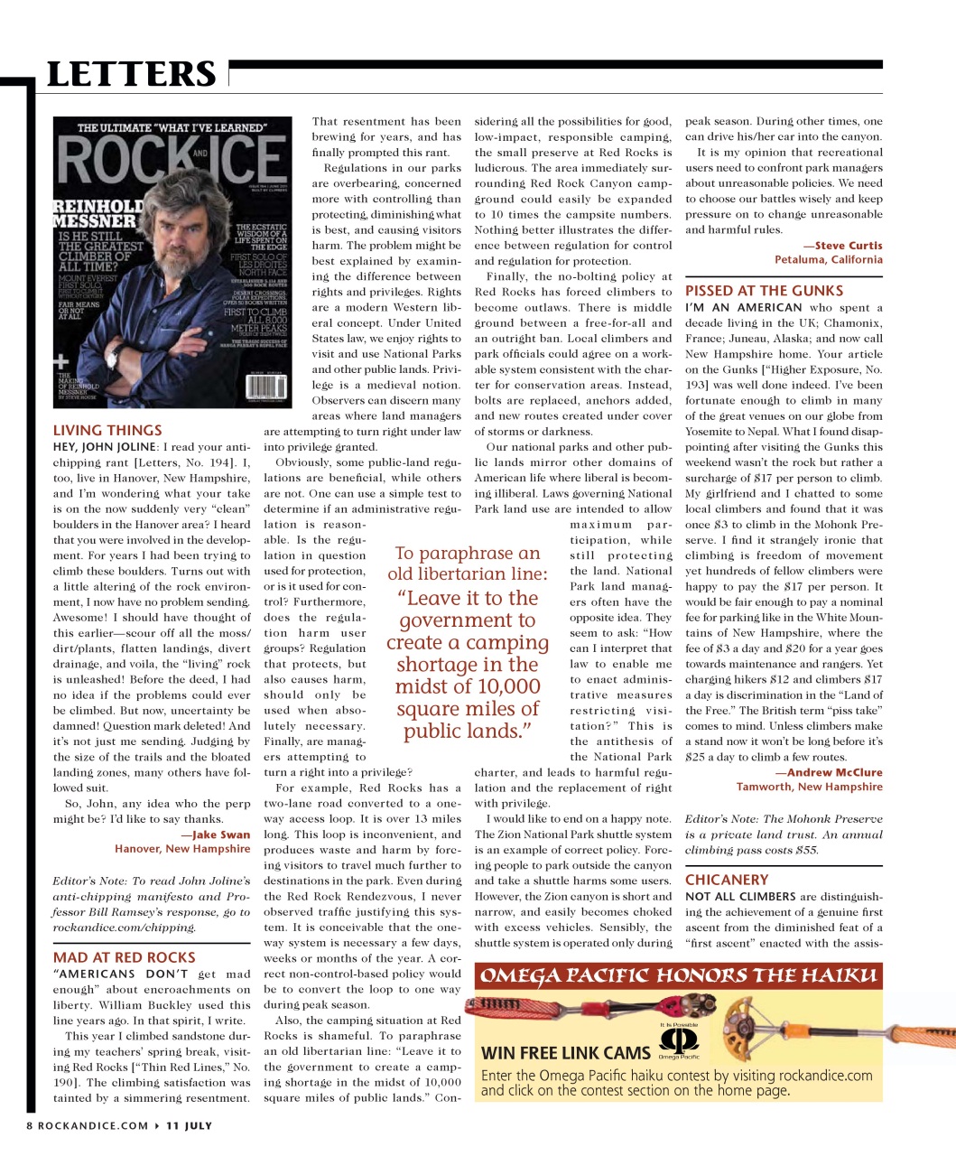 Rock and Ice Preview Pages